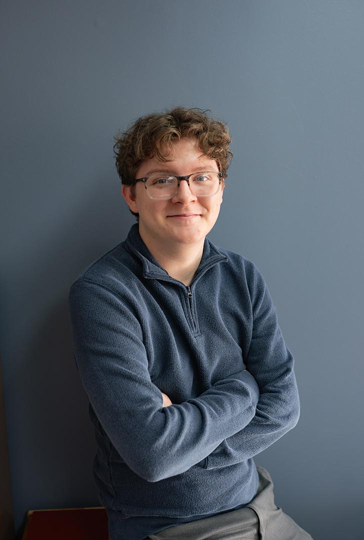 Portrait of Jacob Allen, Staff Accountant at Hansen House Company.